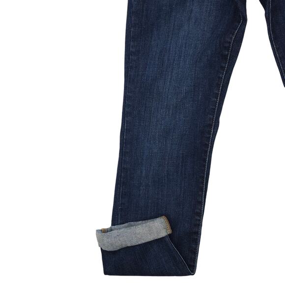 Else Jeans Womens 25 Cropped Rolled Hem Dark Wash Denim Blue - Picture 5 of 13